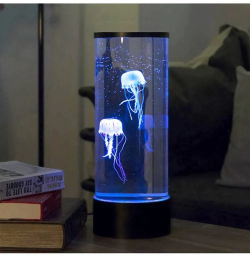WBTY Elektrisk Manetlampa – LED Manet Atmosfär, Färgskiftande Lavalampa och Nattlampa. Perfekt Present för Män, Kvinnor och Barn, Dekoration för Hem och Kontor.